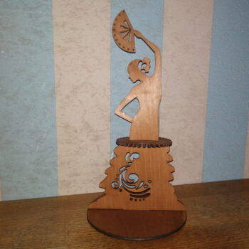 Intra απο ξύλο plywood 3mm-4mm πάχος - Βάση χαρτοπετσέτας χορού Fan Δίασταση 30x30 cm Intraeaxys-d1lvzq6o - Image 1