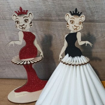 Intra απο ξύλο plywood 3mm-4mm πάχος - Θήκη χαρτοπετσέτας Tigre Decor Tiger Δίασταση 30x30 cm Intraeaxys-pok3gx87 - Image 1