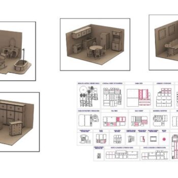 Intra απο ξύλο plywood 3mm-4mm πάχος - Σετ Έπιπλα Κουκλόσπιτου για Παιδιά Δίασταση 30x30 cm Intraeaxys-r7v6m9ko - Image 1