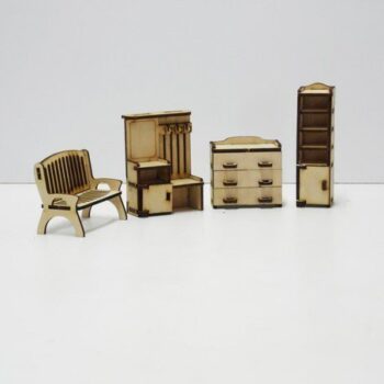 Intra απο ξύλο plywood 3mm-4mm πάχος - Σετ Έπιπλα Κουκλόσπιτου Δίασταση 30x30 cm Intraeaxys-loppqyxo - Image 3