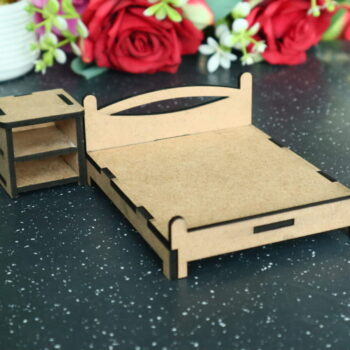 Intra απο ξύλο plywood 3mm-4mm πάχος - Κουκλόσπιτο Κρεβάτι Μινιατούρα Έπιπλα Κουκλόσπιτου Δίασταση 30x30 cm Intraeaxys-91jdz5l1 - Image 5