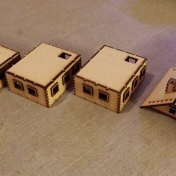 Intra απο ξύλο plywood 3mm-4mm πάχος - Σπίτι από τούβλα με τρεις ορόφους Δίασταση 40x50 cm Intraeaxys-lopqy0x7 - Image 4