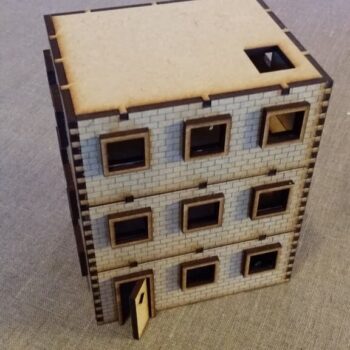 Intra απο ξύλο plywood 3mm-4mm πάχος - Σπίτι από τούβλα με τρεις ορόφους Δίασταση 40x50 cm Intraeaxys-lopqy0x7 - Image 5