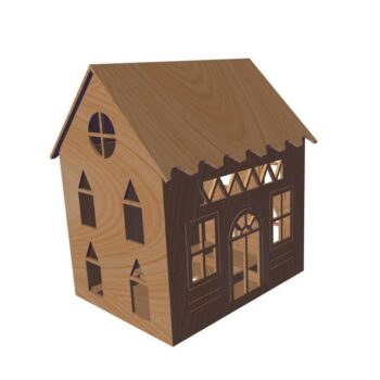 Intra απο ξύλο plywood 3mm-4mm πάχος - Τρισδιάστατο μοντέλο σπιτιού Δίασταση 30x30 cm Intraeaxys-r7vmxrz7 - Image 1