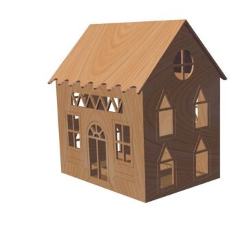 Intra απο ξύλο plywood 3mm-4mm πάχος - Τρισδιάστατο μοντέλο σπιτιού Δίασταση 30x30 cm Intraeaxys-r7vmxrz7 - Image 3