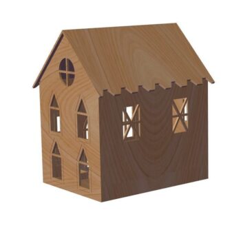 Intra απο ξύλο plywood 3mm-4mm πάχος - Τρισδιάστατο μοντέλο σπιτιού Δίασταση 30x30 cm Intraeaxys-r7vmxrz7 - Image 4