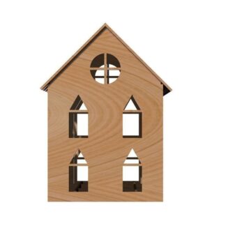 Intra απο ξύλο plywood 3mm-4mm πάχος - Τρισδιάστατο μοντέλο σπιτιού Δίασταση 30x30 cm Intraeaxys-r7vmxrz7 - Image 6