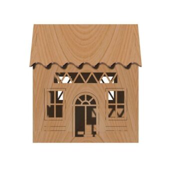 Intra απο ξύλο plywood 3mm-4mm πάχος - Τρισδιάστατο μοντέλο σπιτιού Δίασταση 30x30 cm Intraeaxys-r7vmxrz7 - Image 7