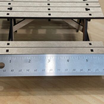 Intra απο ξύλο plywood 3mm-4mm πάχος - Τραπέζι πικνίκ κουκλόσπιτου Δίασταση 30x30 cm Intraeaxys-joedj681 - Image 6