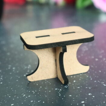 Intra απο ξύλο plywood 3mm-4mm πάχος - Τραπέζι μινιατούρα ξύλινο Δίασταση 30x30 cm Intraeaxys-078y30qo - Image 3