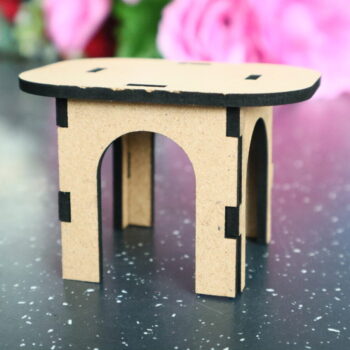 Intra απο ξύλο plywood 3mm-4mm πάχος - Τραπέζι μινιατούρα Δίασταση 30x30 cm Intraeaxys-zo9y2nx7 - Image 3