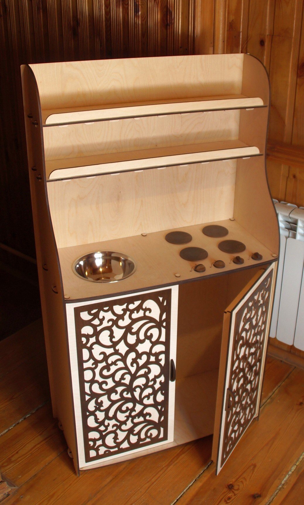 Intra απο ξύλο plywood 3mm-4mm πάχος - Παιχνίδια κουζίνας μαγειρικής Δίασταση 30x30 cm Intraeaxys-078yk9qo