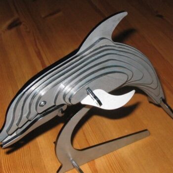 Intra απο ξύλο plywood 3mm-4mm πάχος - Dolphin 3D Puzzle Δίασταση 30x30 cm Intraeaxys-eo0qrv91 - Image 1