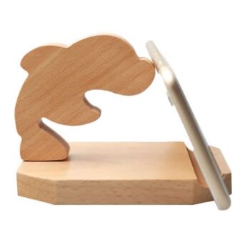 Intra απο ξύλο plywood 3mm-4mm πάχος - Dolphin Phone Stand Δίασταση 30x30 cm Intraeaxys-pok34dd7 - Image 3