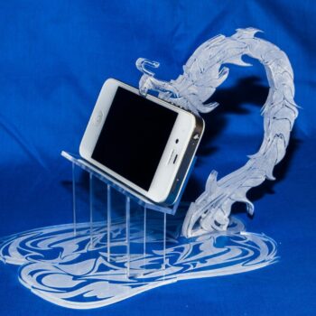 Intra απο ξύλο plywood 3mm-4mm πάχος - Θήκη τηλεφώνου Dragon Δίασταση 30x30 cm Intraeaxys-pok3emk7 - Image 1