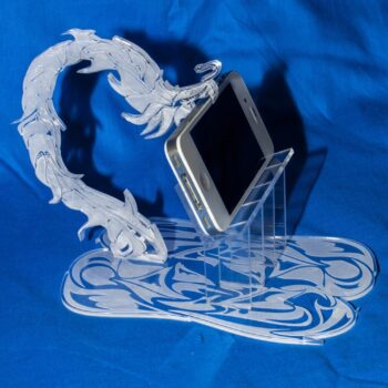 Intra απο ξύλο plywood 3mm-4mm πάχος - Θήκη τηλεφώνου Dragon Δίασταση 30x30 cm Intraeaxys-pok3emk7 - Image 3