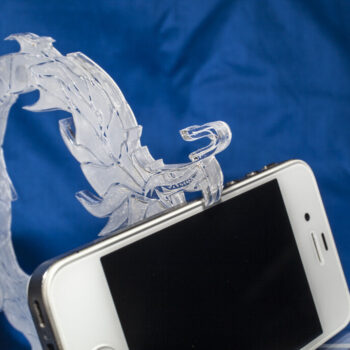 Intra απο ξύλο plywood 3mm-4mm πάχος - Θήκη τηλεφώνου Dragon Δίασταση 30x30 cm Intraeaxys-pok3emk7 - Image 6