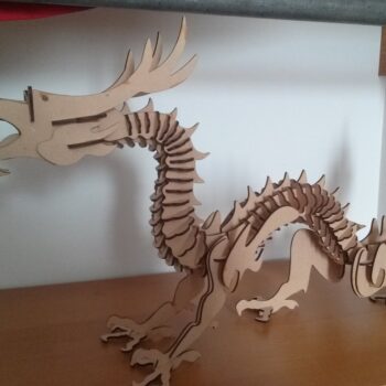 Intra απο ξύλο plywood 3mm-4mm πάχος - Dragon Puzzle 3mm Δίασταση 30x30 cm Intraeaxys-p7ymnk57 - Image 1