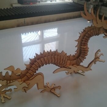 Intra απο ξύλο plywood 3mm-4mm πάχος - Κινεζικός Δράκος Δίασταση 30x30 cm Intraeaxys-voq2kljo - Image 5