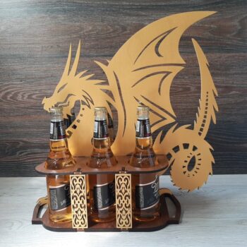 Intra απο ξύλο plywood 3mm-4mm πάχος - Δίσκος μπύρας Dragon Δίασταση 30x30 cm Intraeaxys-yon050k7 - Image 1