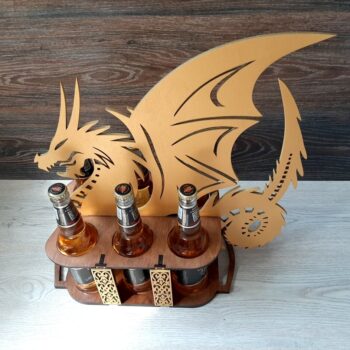 Intra απο ξύλο plywood 3mm-4mm πάχος - Δίσκος μπύρας Dragon Δίασταση 30x30 cm Intraeaxys-yon050k7 - Image 3