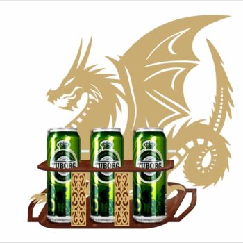 Intra απο ξύλο plywood 3mm-4mm πάχος - Δίσκος μπύρας Dragon Δίασταση 30x30 cm Intraeaxys-yon050k7 - Image 5