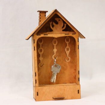 Intra απο ξύλο plywood 3mm-4mm πάχος - Ξύλινο ντουλάπι κλειδιών με συρτάρι Δίασταση 30x30 cm Intraeaxys-eoxleyvo - Image 9