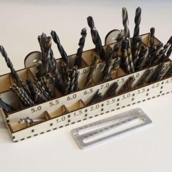 Intra απο ξύλο plywood 3mm-4mm πάχος - Drill Bit Organizer Σχάρα αποθήκευσης 4mm Δίασταση 30x30 cm Intraeaxys-qommqk4o - Image 1