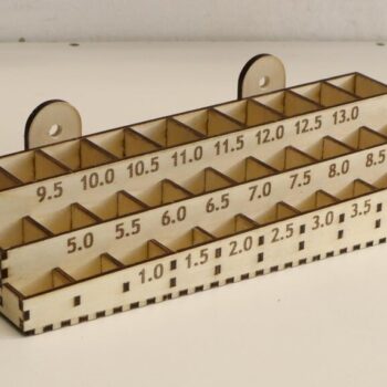 Intra απο ξύλο plywood 3mm-4mm πάχος - Drill Bit Organizer Σχάρα αποθήκευσης 4mm Δίασταση 30x30 cm Intraeaxys-qommqk4o - Image 3