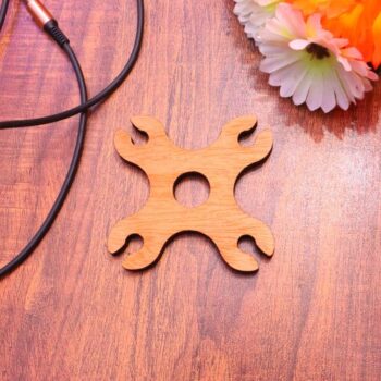 Intra απο ξύλο plywood 3mm-4mm πάχος - Κόντρα πλακέ Organizer καλωδίου ακουστικών 6mm Δίασταση 30x30 cm Intraeaxys-r7vmn867 - Image 4