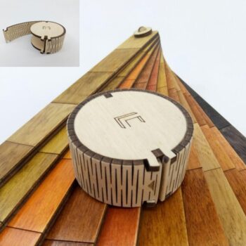 Intra απο ξύλο plywood 3mm-4mm πάχος - Θήκη ακουστικών 4mm Δίασταση 30x30 cm Intraeaxys-91jde041 - Image 1