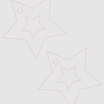 Intra απο ξύλο plywood 3mm-4mm πάχος - Σκουλαρίκια με αστέρια Δίασταση 3x3 cm Intraeaxys-eox8l0v1 - Image 2