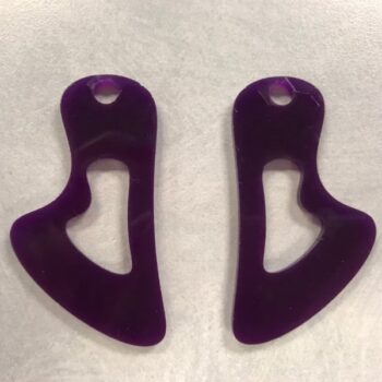 Intra απο ξύλο plywood 3mm-4mm πάχος - Σκουλαρίκια με θηλιά Δίασταση 3x3 cm Intraeaxys-yone05go - Image 1