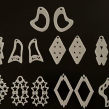 Intra απο ξύλο plywood 3mm-4mm πάχος - Συλλογή σκουλαρικιών Δίασταση 3x3 cm Intraeaxys-0788dej7 - Image 1