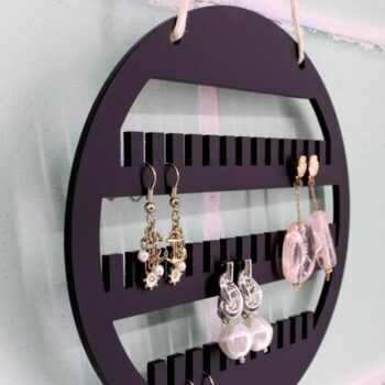 Intra απο ξύλο plywood 3mm-4mm πάχος - Κρεμαστά κοσμήματα Organizer Βάση κοσμημάτων τοίχου Δίασταση 30x30 cm Intraeaxys-67wezx37 - Image 3