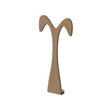 Intra απο ξύλο plywood 3mm-4mm πάχος - Στάση οθόνης σκουλαρικιών Δίασταση 3x3 cm Intraeaxys-qomr6nr1 - Image 1