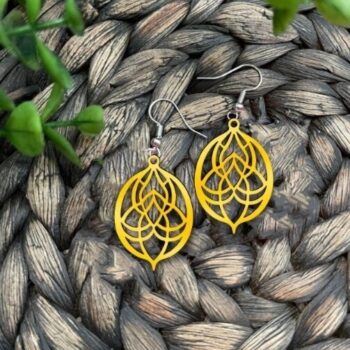 Intra απο ξύλο plywood 3mm-4mm πάχος - Σκουλαρίκια γκρεμίστε Δίασταση 3x3 cm Intraeaxys-91jdrp51 - Image 1