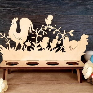 Intra απο ξύλο plywood 3mm-4mm πάχος - Ξύλινη Πασχαλινή Αυγοθήκη Πασχαλινό κοτόπουλο Δίασταση 30x30 cm Intraeaxys-m1d6jll7