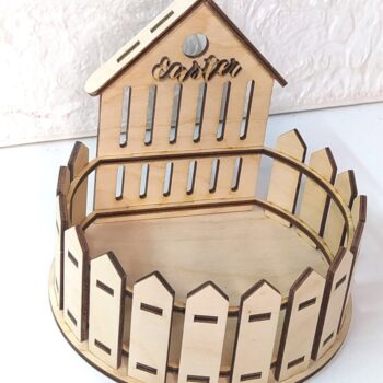 Intra απο ξύλο plywood 3mm-4mm πάχος - Μοναδικό Πασχαλινό καλάθι Δίασταση 30x30 cm Intraeaxys-d1lvg4go - Image 1