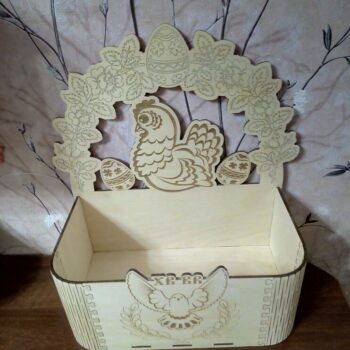 Intra απο ξύλο plywood 3mm-4mm πάχος - Στάση αυγών για το Πάσχα Αρχείο DWG Δίασταση 30x30 cm Intraeaxys-m1d64537 - Image 3