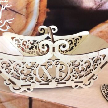 Intra απο ξύλο plywood 3mm-4mm πάχος - Ξύλινο Πασχαλινό Καλάθι 4mm Δίασταση 30x30 cm Intraeaxys-e1gkl3yo - Image 1