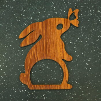 Intra απο ξύλο plywood 3mm-4mm πάχος - Πασχαλινά δαχτυλίδια χαρτοπετσέτας λαγουδάκι Δίασταση 30x30 cm Intraeaxys-6o3ym5q7 - Image 3