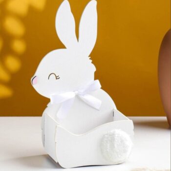 Intra απο ξύλο plywood 3mm-4mm πάχος - Bunny Flower Box Planter Δίασταση 30x30 cm Intraeaxys-91jdn6g1 - Image 1