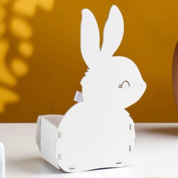 Intra απο ξύλο plywood 3mm-4mm πάχος - Bunny Flower Box Planter Δίασταση 30x30 cm Intraeaxys-91jdn6g1 - Image 4