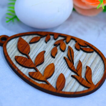 Intra απο ξύλο plywood 3mm-4mm πάχος - Πασχαλινό αυγό στολίδι Δίασταση 10x10 cm Intraeaxys- - Image 5