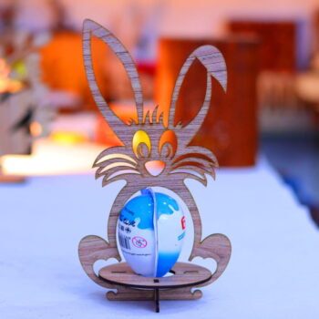 Intra απο ξύλο plywood 3mm-4mm πάχος - Αυγοθήκη λαγουδάκι 3mm Δίασταση 30x30 cm Intraeaxys-voq28zjo - Image 3