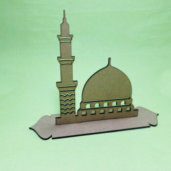 Intra απο ξύλο plywood 3mm-4mm πάχος - Masjid Nabawi Ξύλινη ισλαμική διακόσμηση δώρου Δίασταση 30x30 cm Intraeaxys-lopqxp57 - Image 1