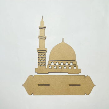 Intra απο ξύλο plywood 3mm-4mm πάχος - Masjid Nabawi Ξύλινη ισλαμική διακόσμηση δώρου Δίασταση 30x30 cm Intraeaxys-lopqxp57 - Image 5