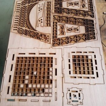 Intra απο ξύλο plywood 3mm-4mm πάχος - Μεγάλος Πύργος του Άιφελ Δίασταση 30x30 cm Intraeaxys-eox89vq1 - Image 7