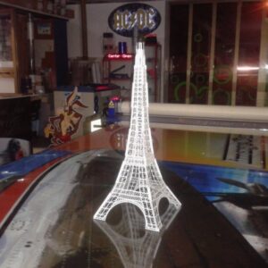 Intra απο ξύλο plywood 3mm-4mm πάχος - Χάρτινο μοντέλο του Πύργου του Άιφελ Δίασταση 30x30 cm Intraeaxys-lop32351